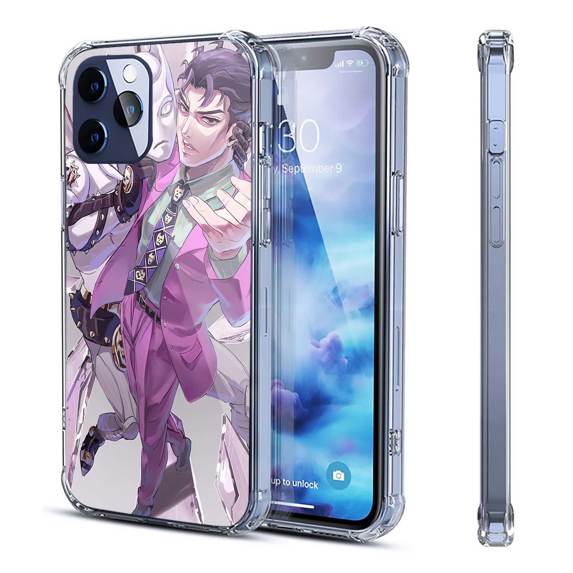 （画像用） ジョジョの奇妙な冒険 JoJo's Bizarre Adventure 【iPhone 12シリーズ対応】透明スマホケース（クリアソフトケース）